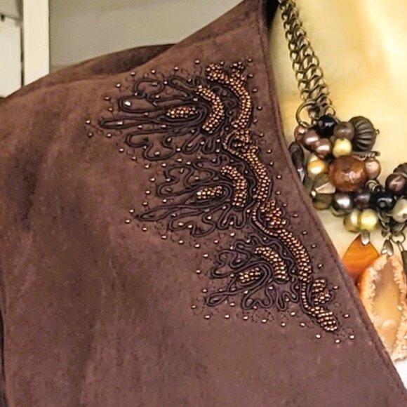 JESSICA ROSE FAUX SUEDE JACKET - Picture 2 of 6